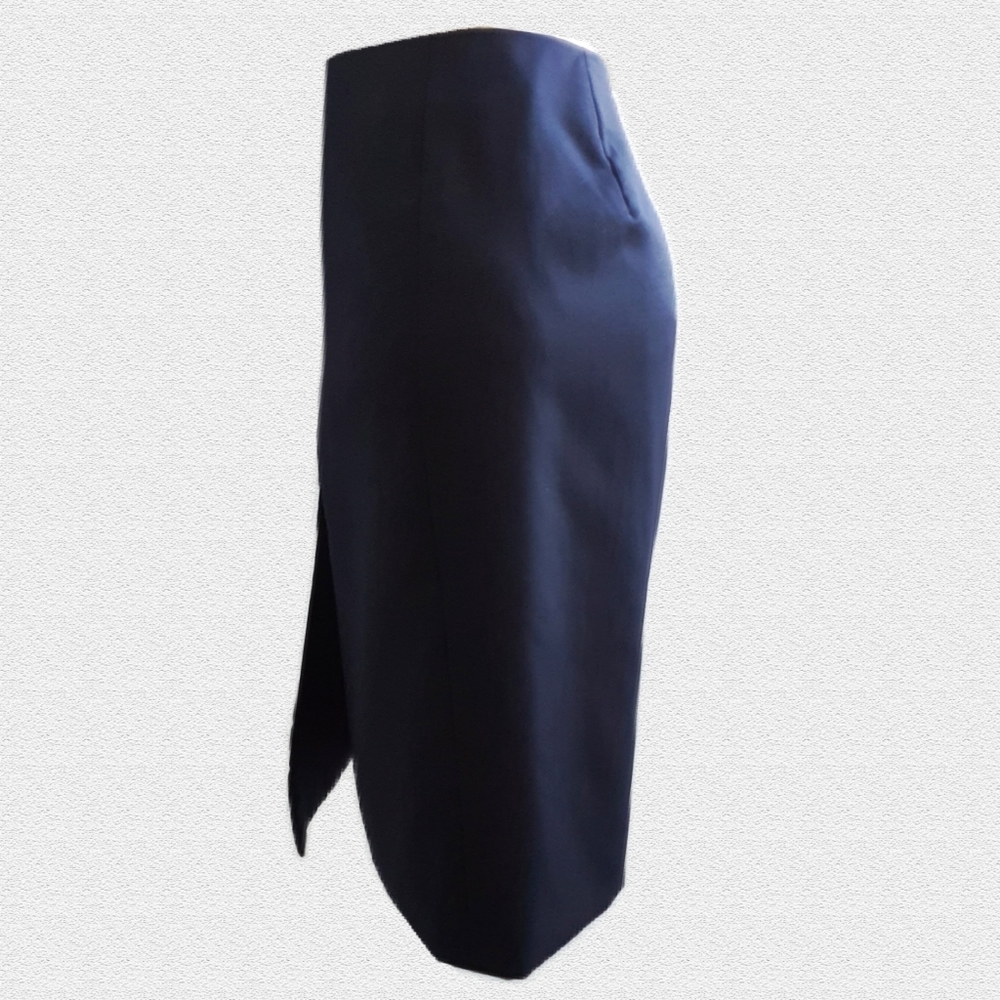 Brooks Brothers Navy Blue Wool Pencil Skirt Size AU10 - Picture 3 of 7